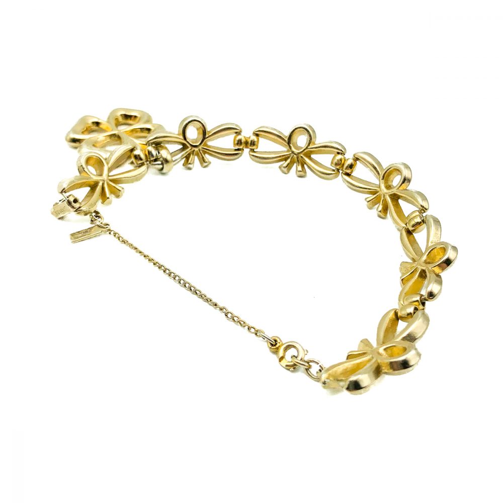 Vintage Monet Clover Talisman Bracelet