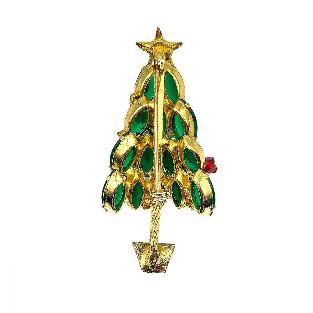 Vintage Christmas Tree Brooch