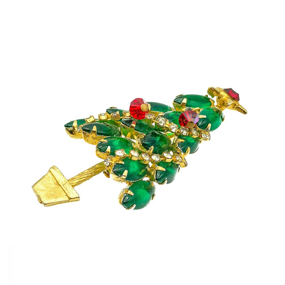Vintage Christmas Tree Brooch