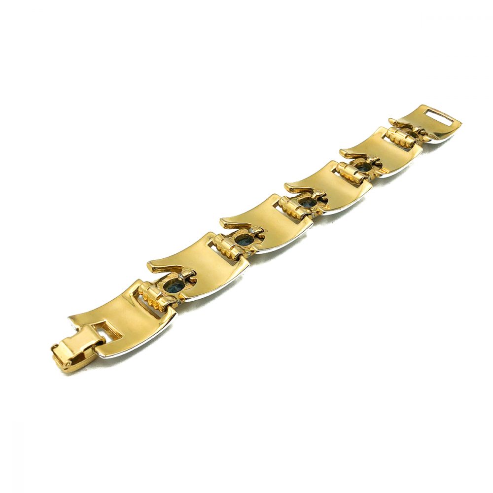 Vintage Modernist Sapphire Bracelet