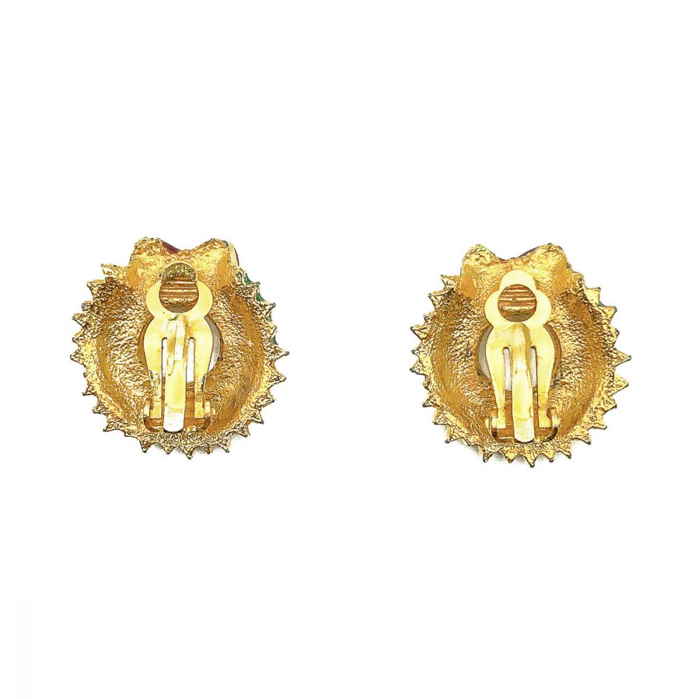 Vintage Christmas Wreath Earrings