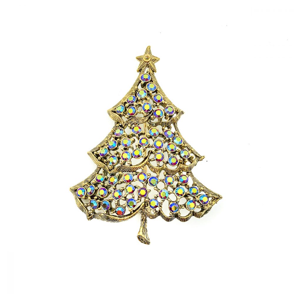 Vintage Weiss Christmas Tree Brooch