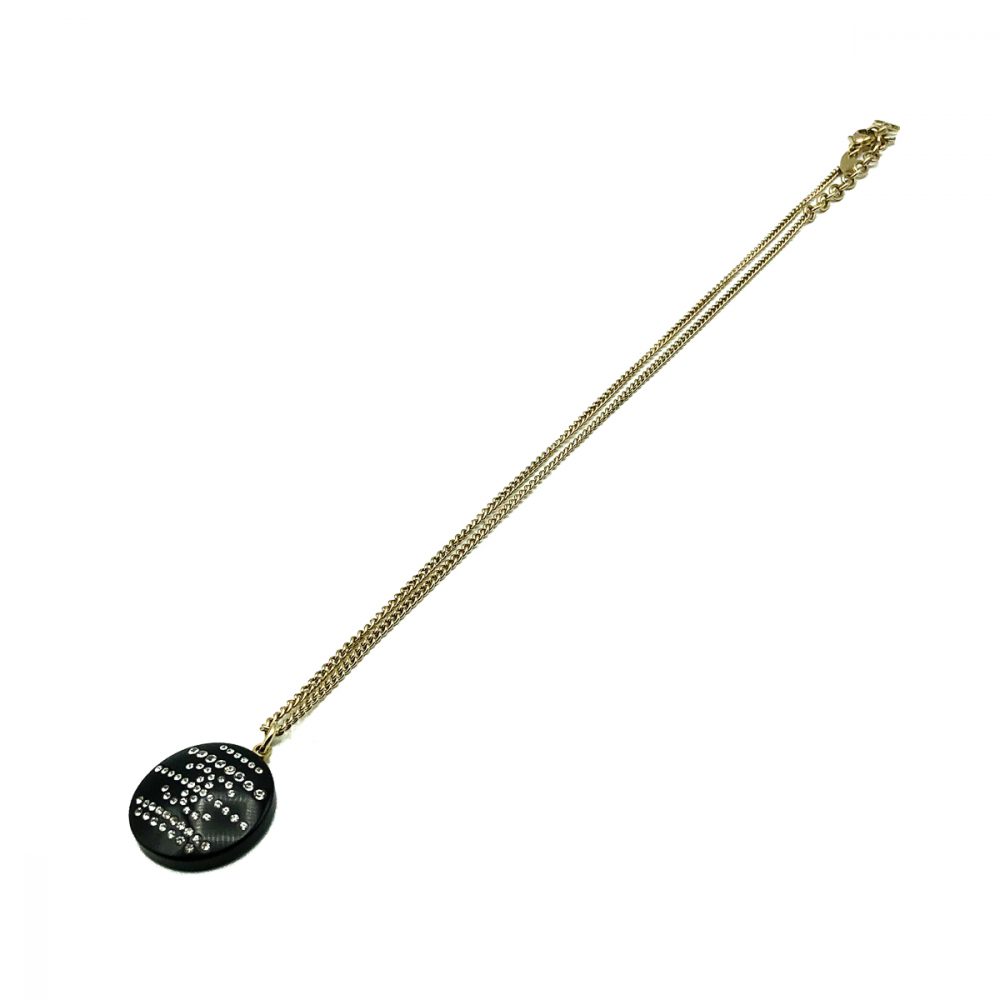 Chanel Black CC Necklace