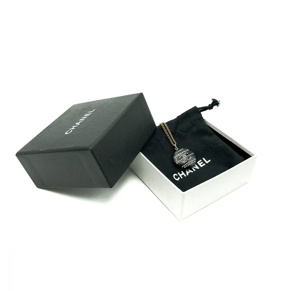 Chanel Black CC Necklace