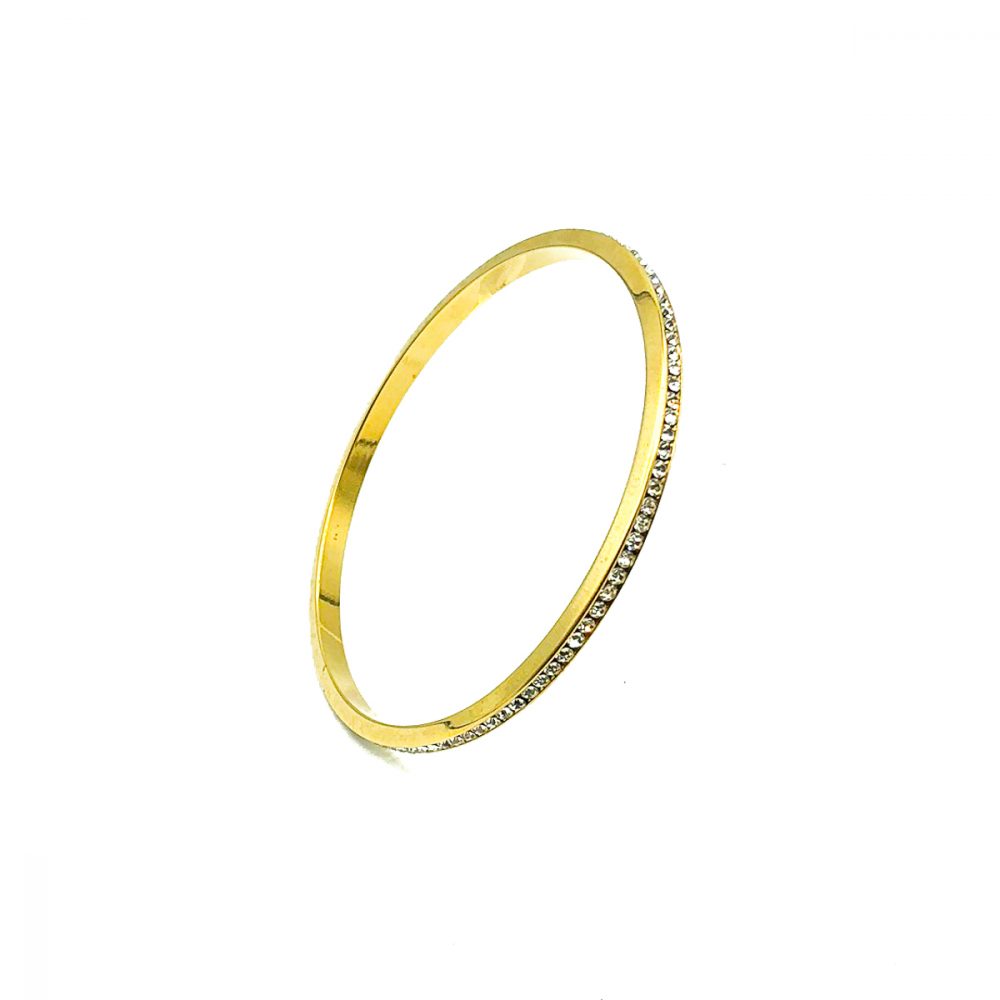 Vintage Crystal Line Bangle