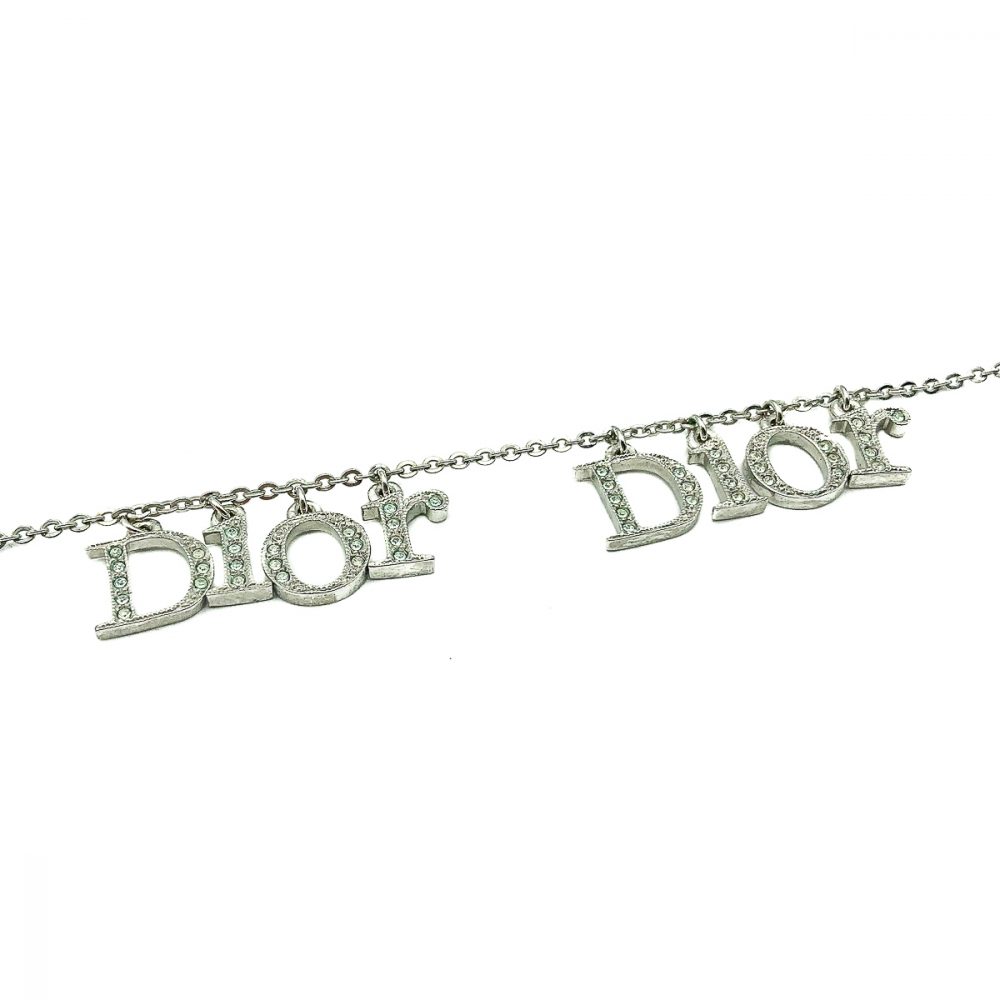 Vintage Dior Spell Out Necklace