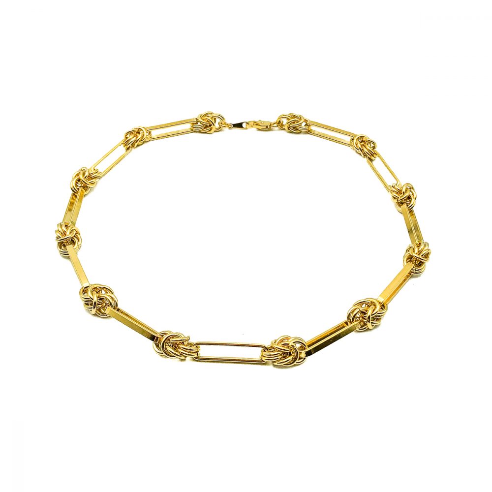 Vintage Bar & Knot Link Chain