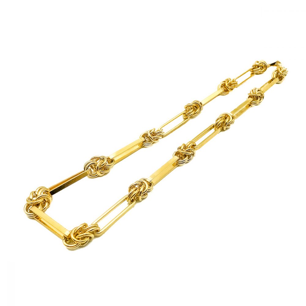 Vintage Bar & Knot Link Chain