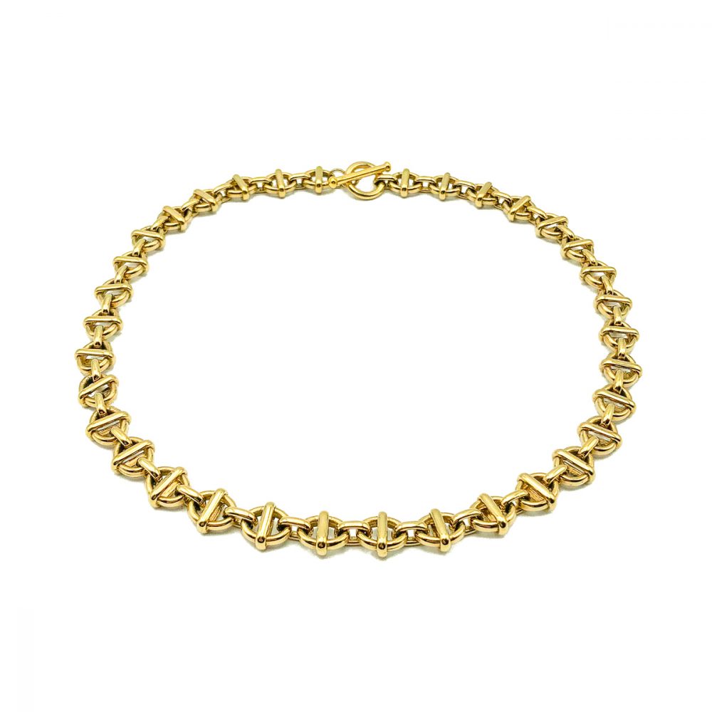 Vintage Monet Gold O Link Chain