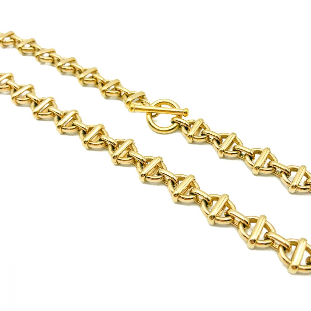 Vintage Monet Gold O Link Chain