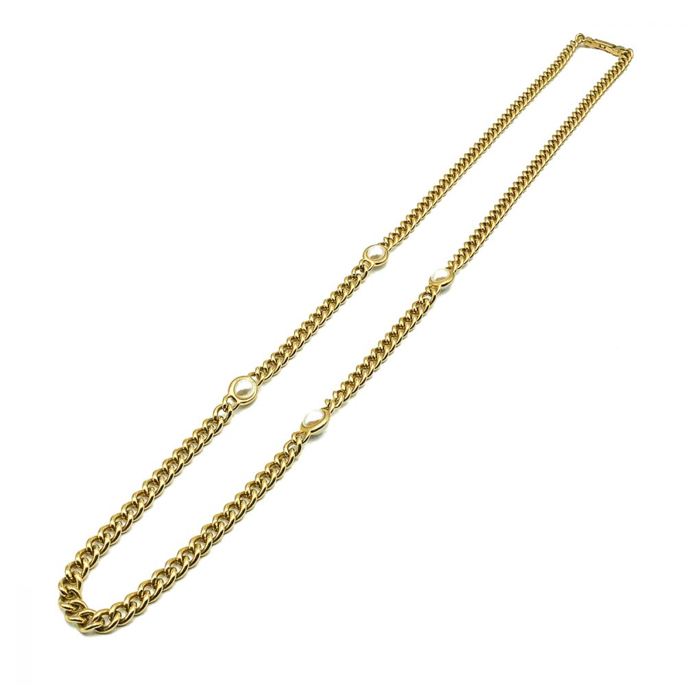 Vintage Gold Pearl Chain