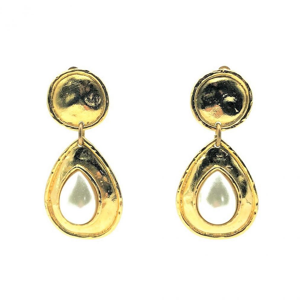 Vintage Edouard Rambaud Pearl Earrings