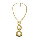 Jennifer Gibson Jewellery Vintage Triple Hoop Drop Necklace 6 933 (3) Vintage Triple Hoop Sautoir Necklace