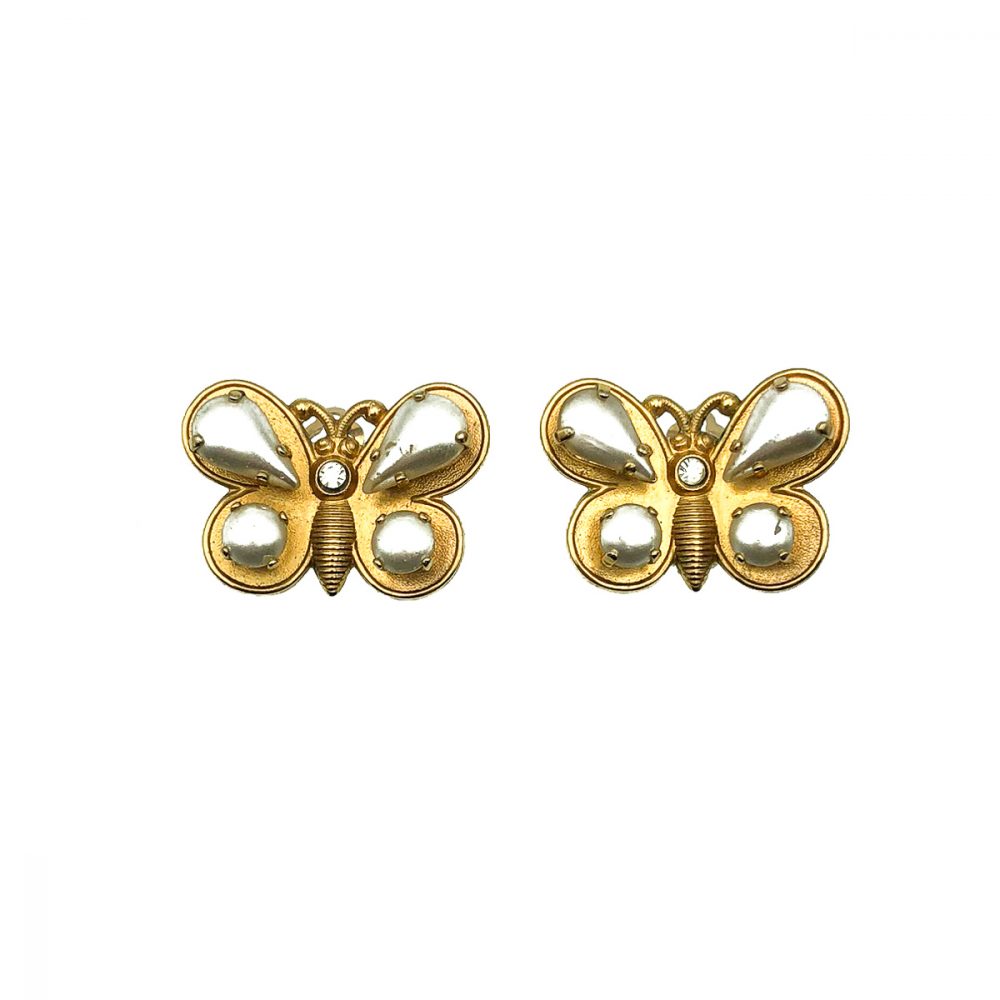 Vintage Zoe Coste France Butterfly Earrings