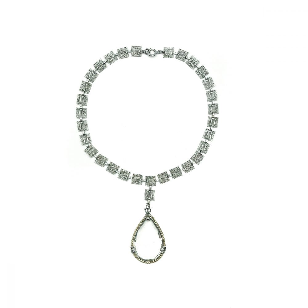 Deco Crystal Pearl Sautoir