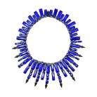Jennifer Gibson Jewellery Petrol Blue Glass Collar 19 973 (4) Petrol Blue Glass Collar