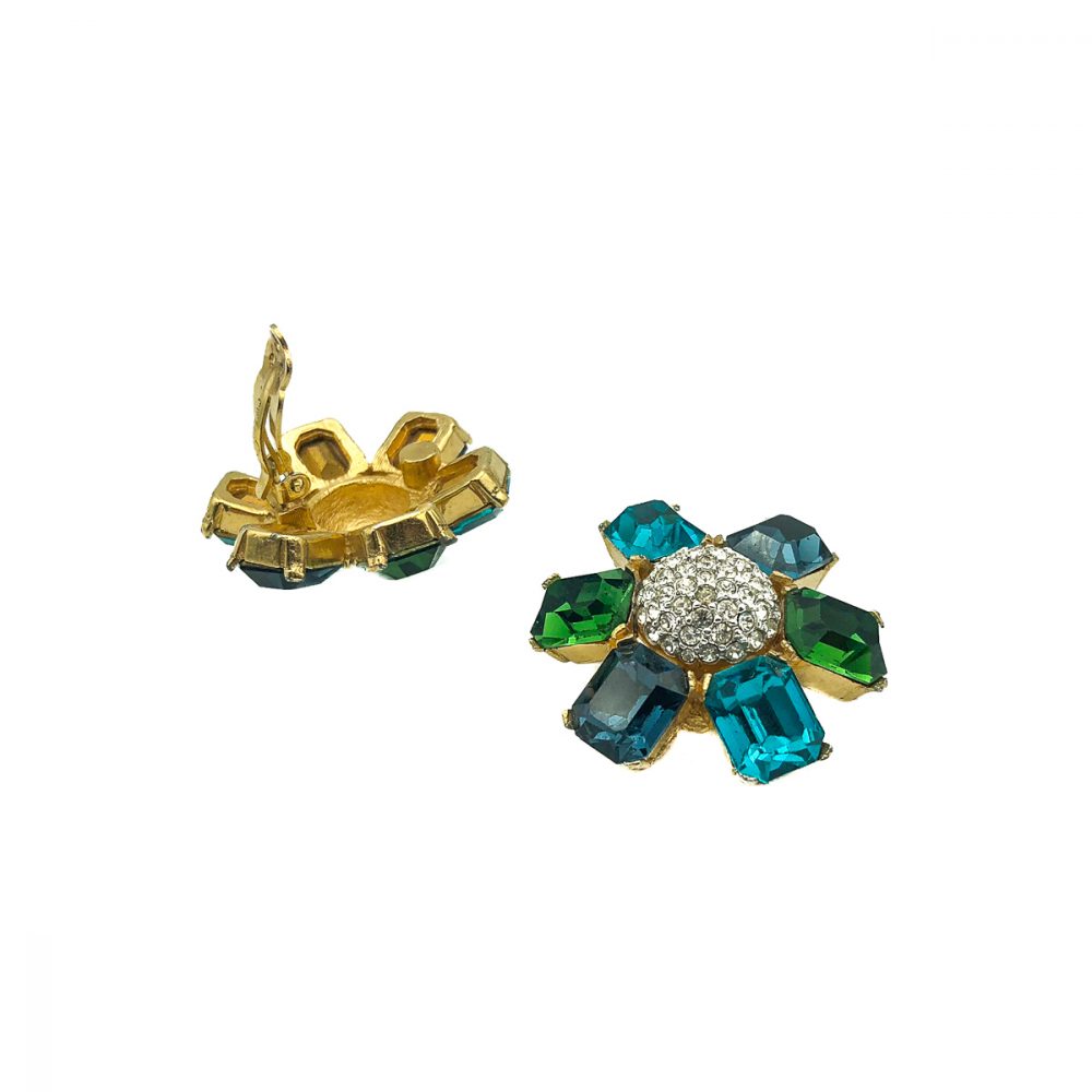Vintage Ciner Flower Earrings