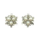Vintage Dior Pearl Star Earrings