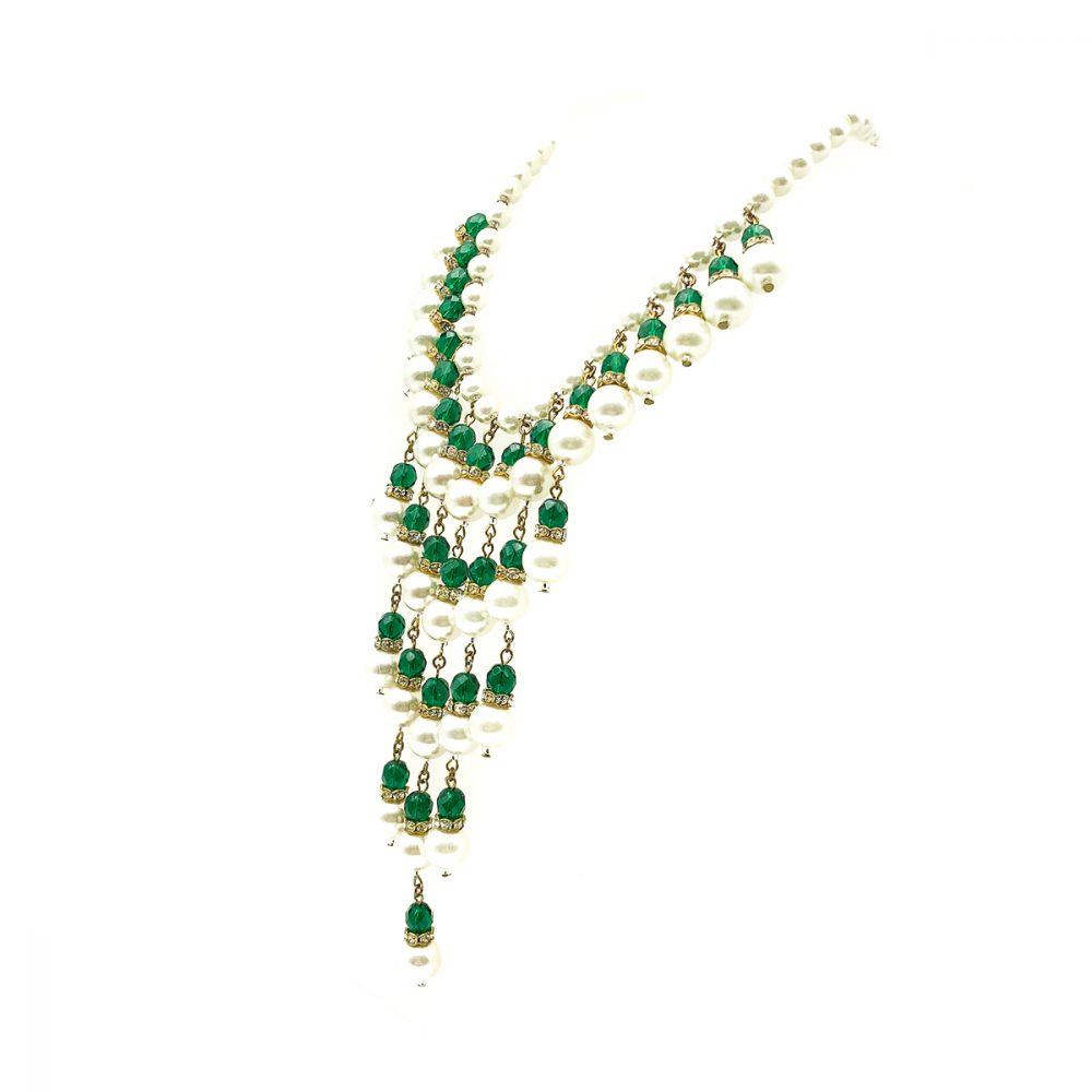 Vintage Cascade Fringe Necklace