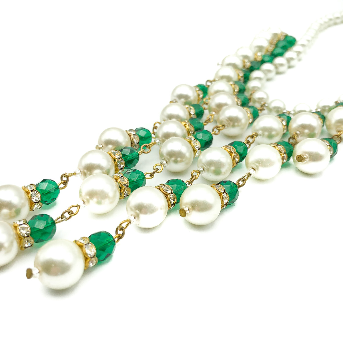 Jennifer Gibson Jewellery Vintage Fringe Necklace 8 959 (5) Vintage Cascade Fringe Necklace
