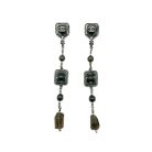 Jennifer Gibson Jewellery Chanel Gunmetal Drop Earrings 24 1000 (6) Chanel Gunmetal Drop Earrings
