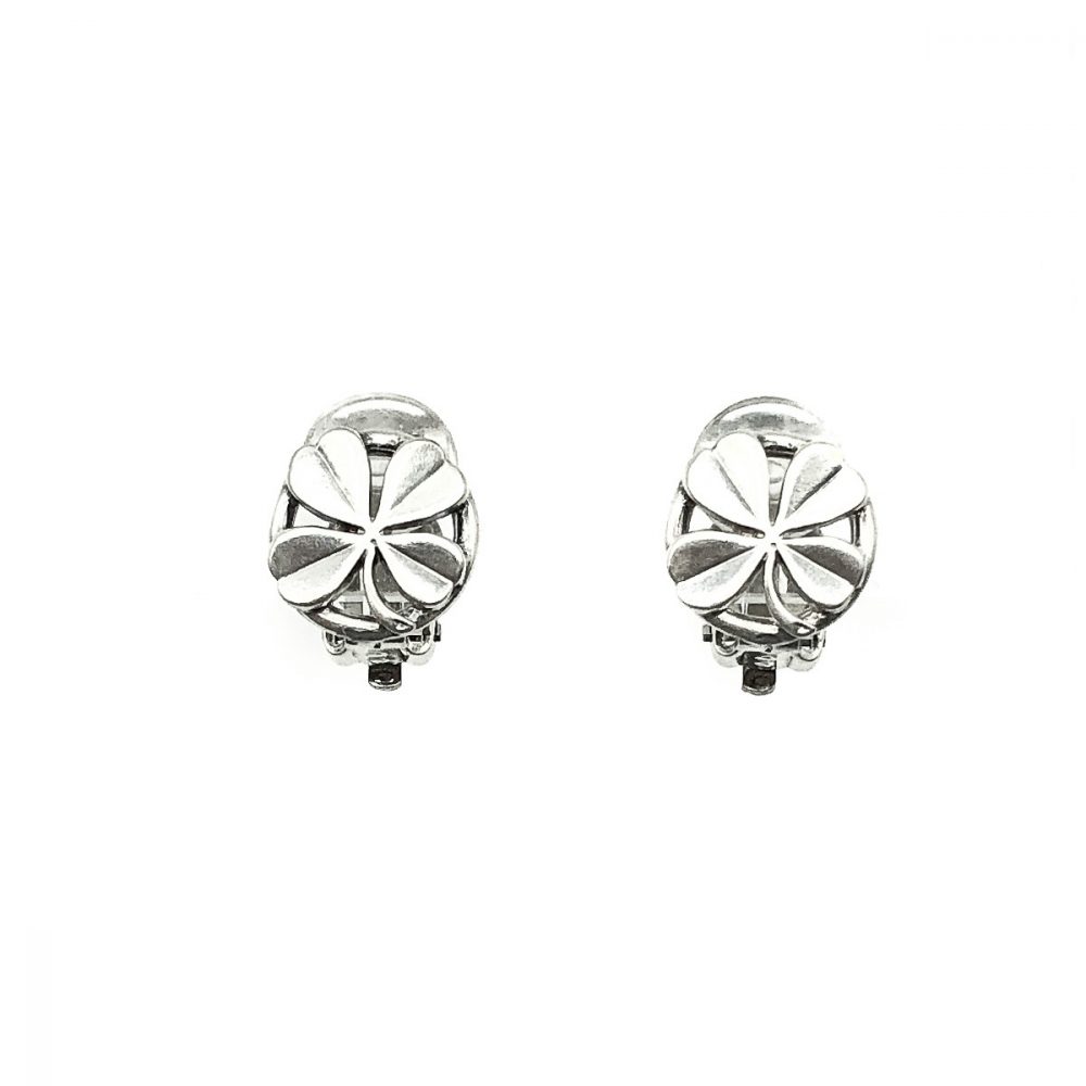 Vintage Chanel Lucky Shamrock Earrings