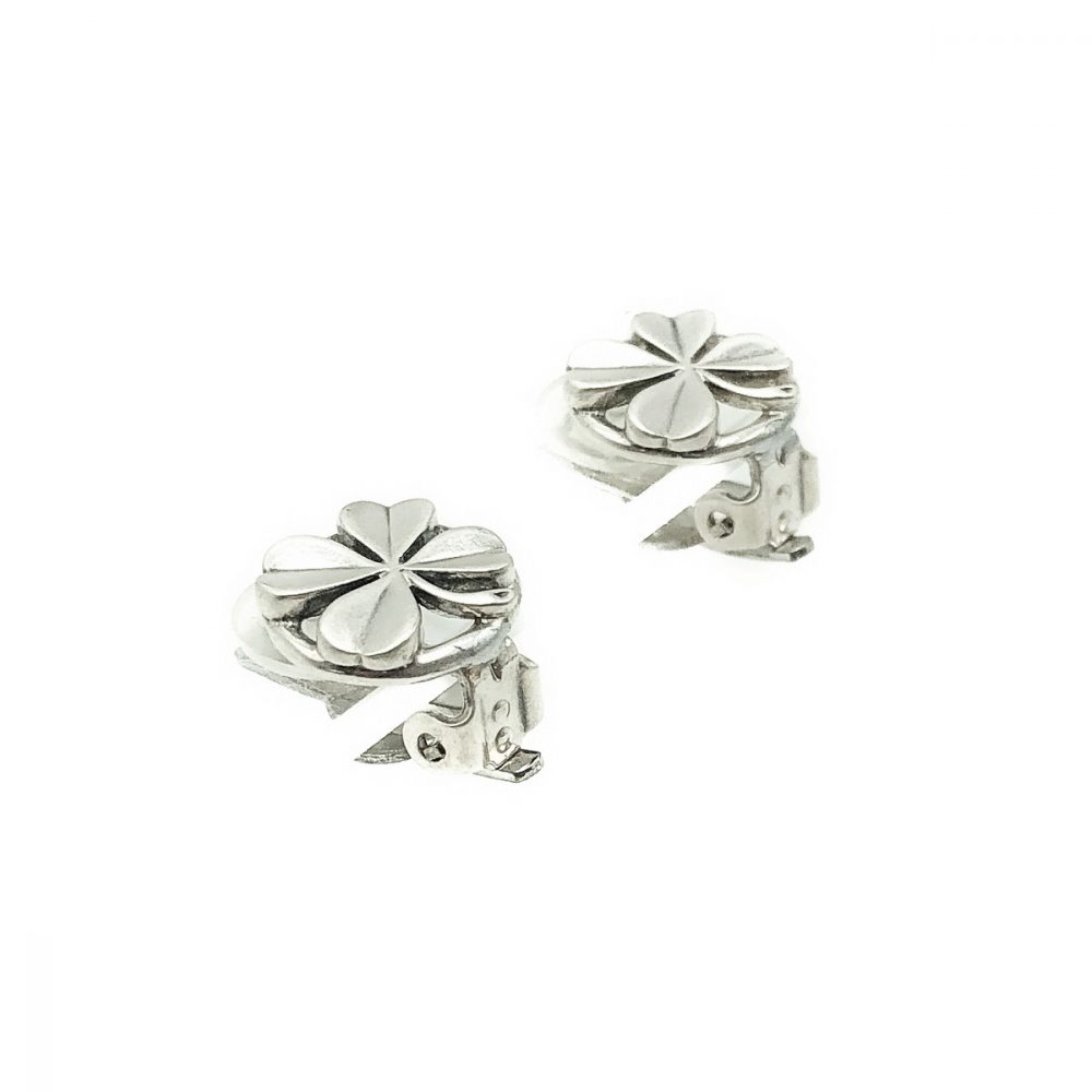 Vintage Chanel Lucky Shamrock Earrings