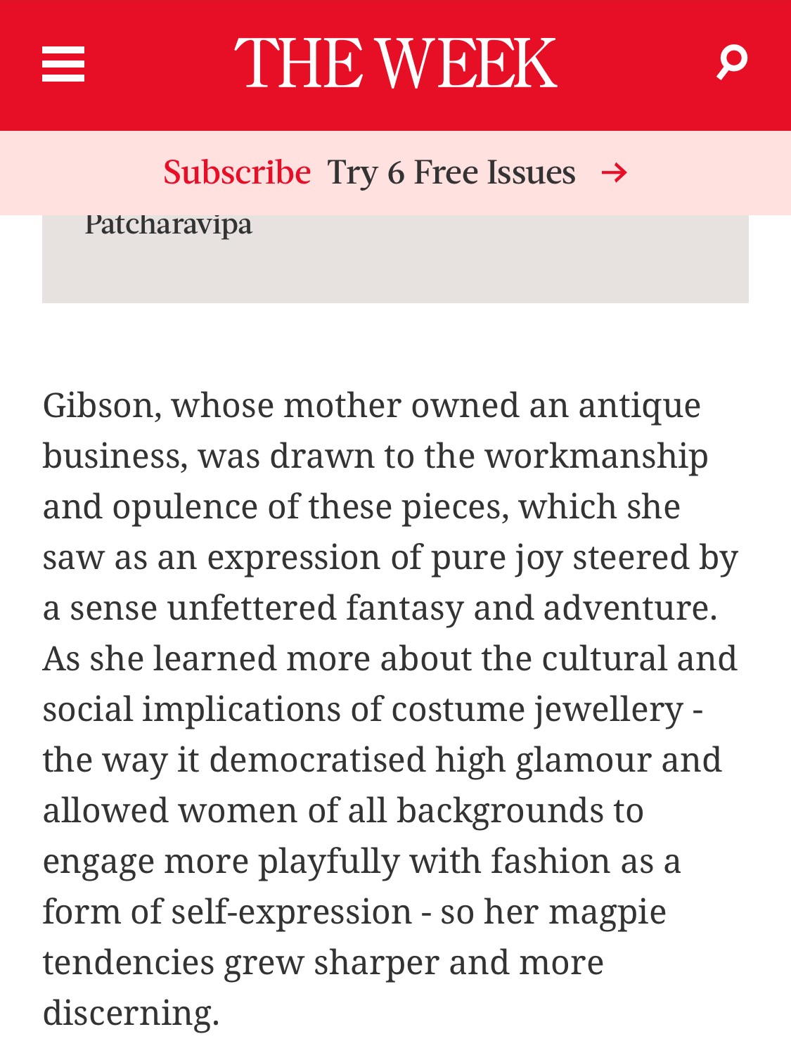 Jennifer Gibson Jewellery Interview THE WEEK December 2020