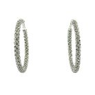 Jennifer Gibson Jewellery Oversize Crystal Hoop Earrings 16 1002 (2) Oversize Crystal Hoop Earrings