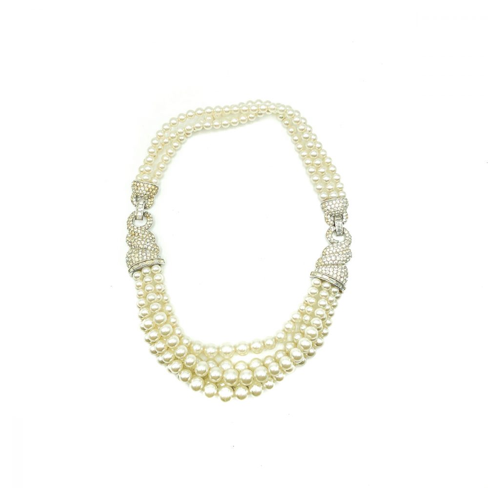 Vintage Boucher Pearl Torsade Necklace