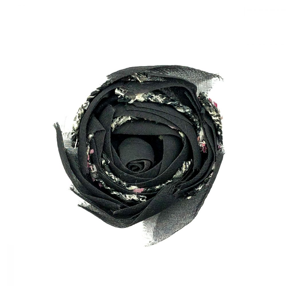 Vintage Chanel Tweed Camellia Corsage