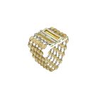 1 Vintage Givenchy Citrine Glass Bracelet