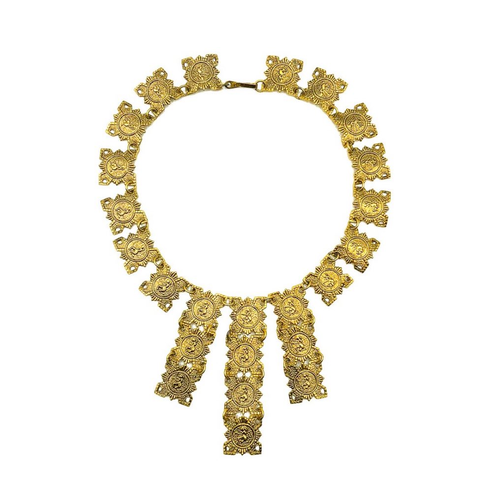 Vintage Gold Egyptian Bib