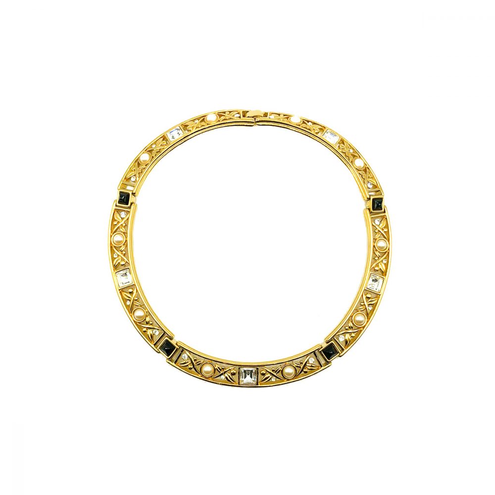 Vintage Monet Crystal Collar