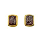 Jennifer Gibson Jewellery Vintage YSL Poured Glass Earrings 13 1033 (2) Vintage YSL Poured Glass Earrings