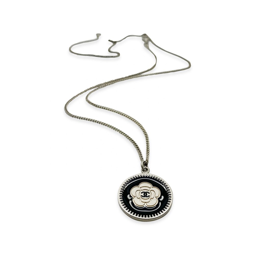 Chanel Camelia Logo Necklace