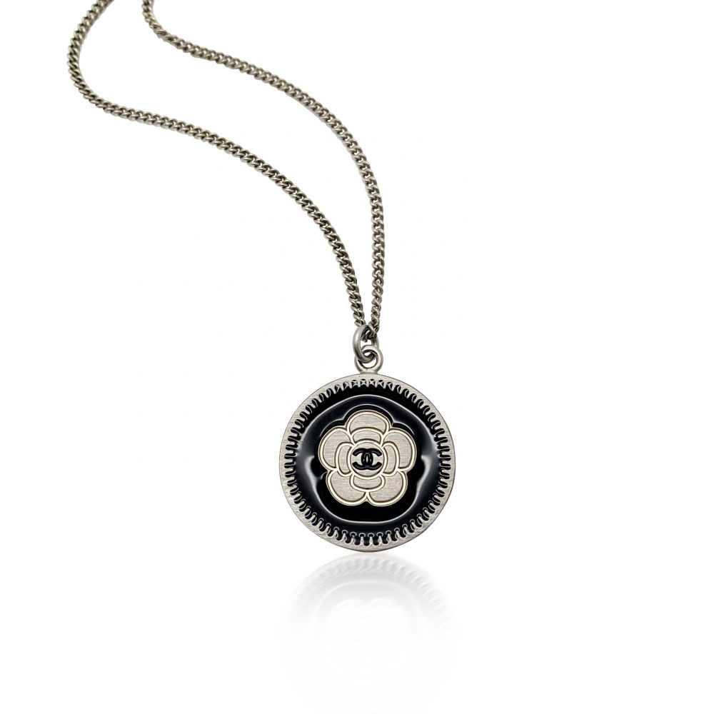 Chanel Camelia Logo Necklace