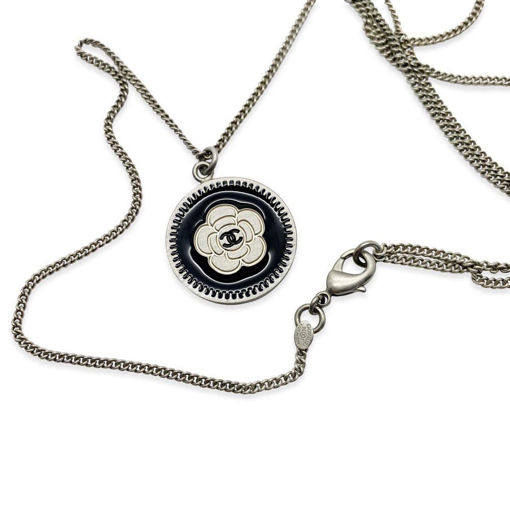 Chanel Camelia Logo Necklace