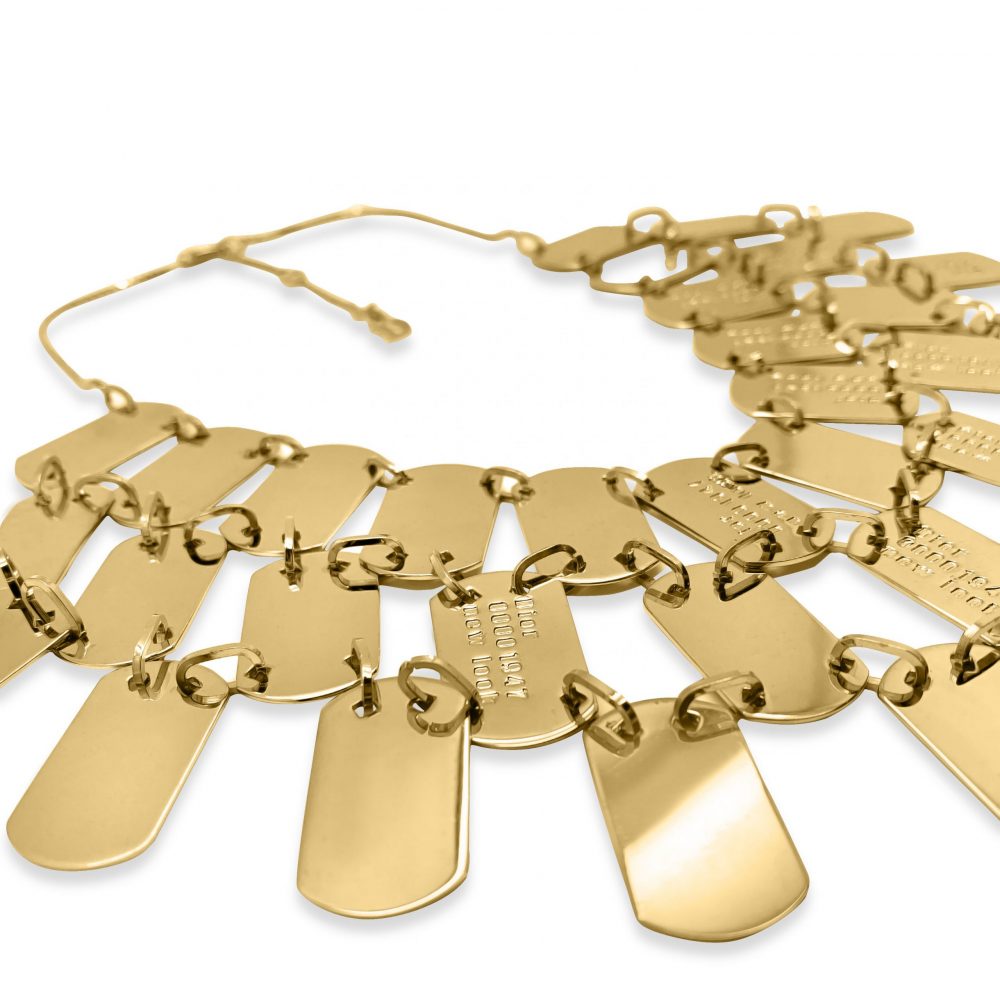 Vintage Dior Logo Bib Necklace