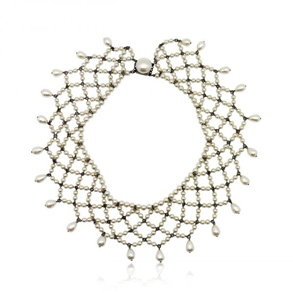 Collier Vintage Art Déco En Cristal Louis Rousselet Années 1930-40 - Longueur 41-45 Cm