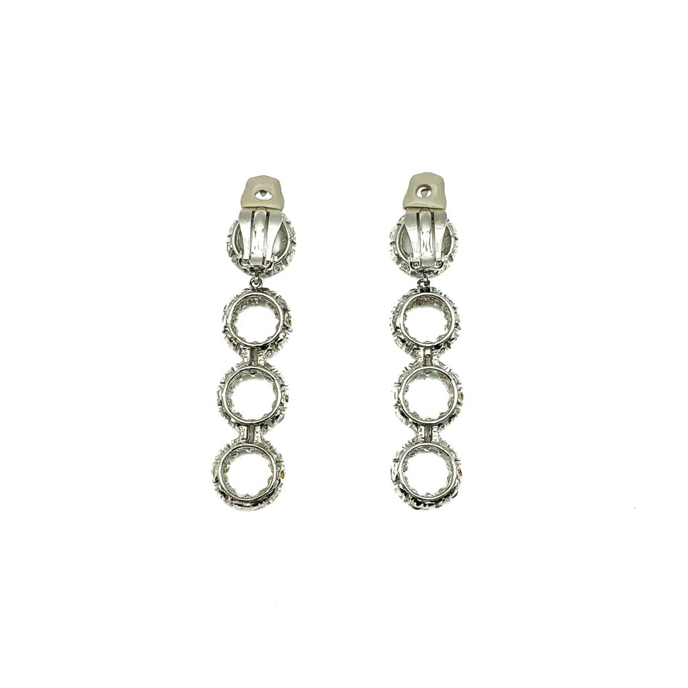 Vintage Ciner Circle Earrings