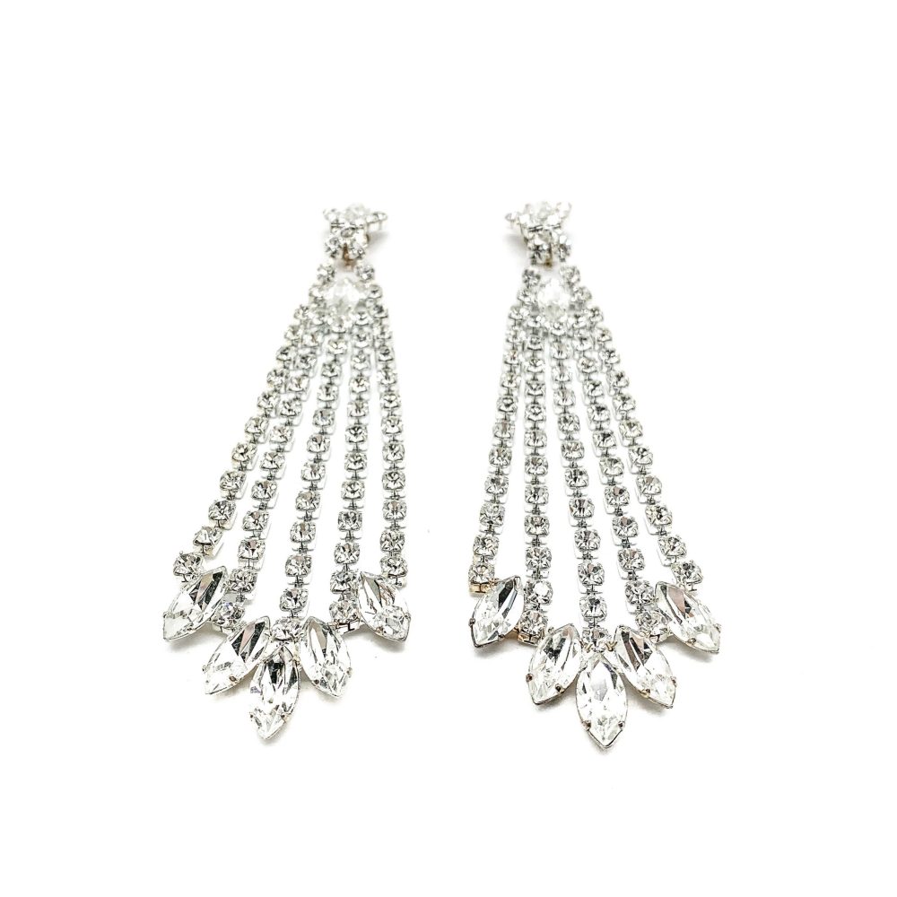 Vintage Crystal Chandelier Earrings