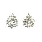 Vintage Crystal Cluster Earrings