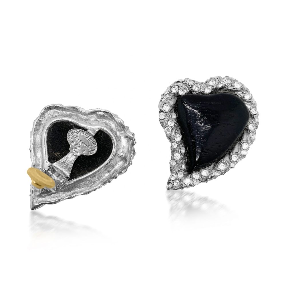Vintage YSL Heart Earrings