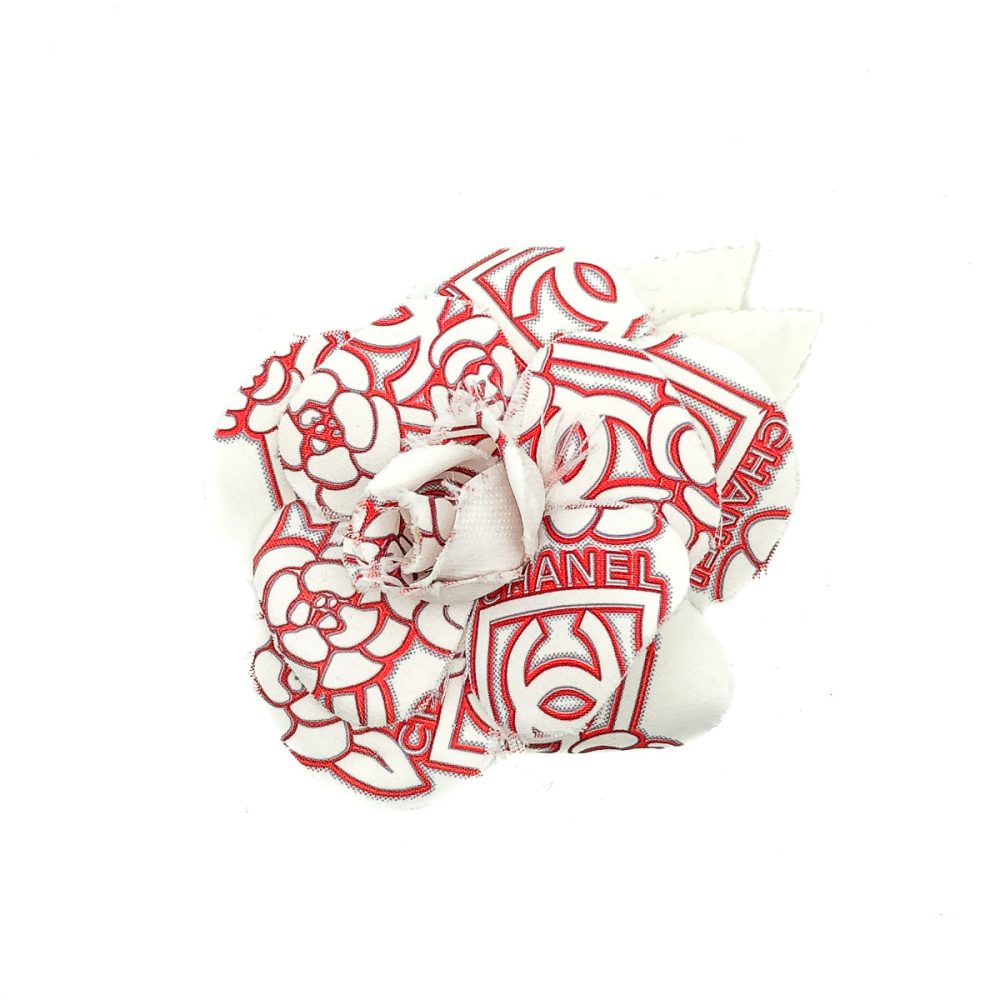 Vintage Chanel Logo Camellia Brooch