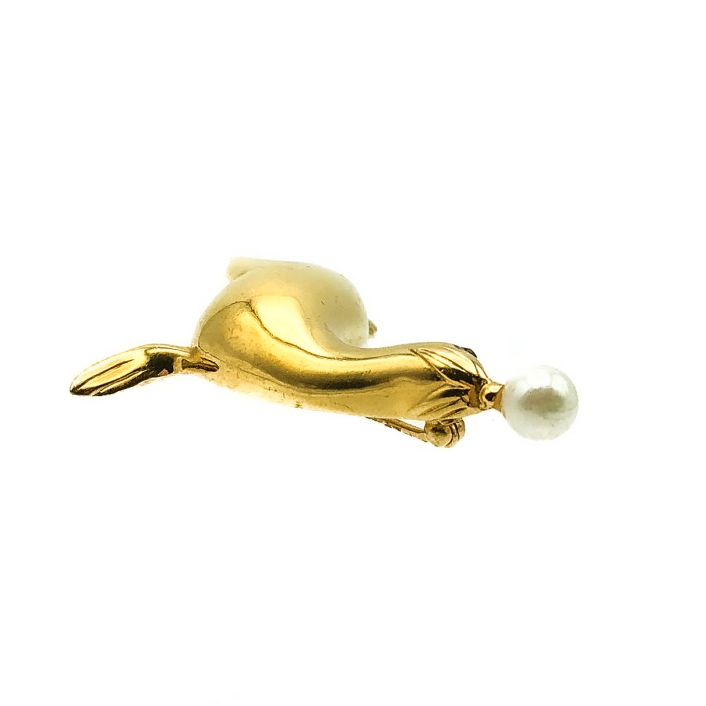 Vintage D'Orlan Sea Lion Brooch