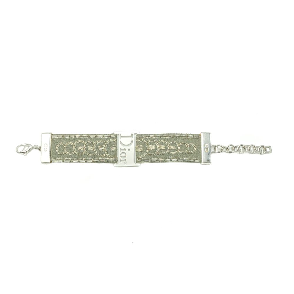 Vintage Dior Khaki Strap Bracelet