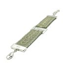 Jennifer Gibson Jewellery Vintage Dior Khaki Strap Bracelet 24 1108 (2) Vintage Dior Khaki Strap Bracelet