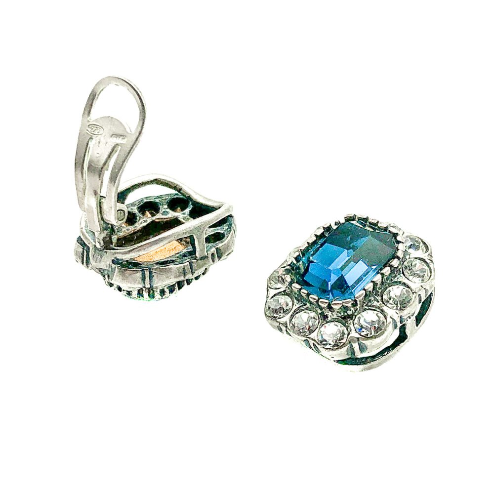 Vintage Italian Sapphire Earrings