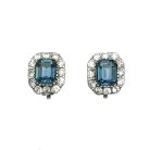 Jennifer Gibson Jewellery Vintage Italian Sapphire Earrings 26 1124 (3) Vintage Italian Sapphire Earrings